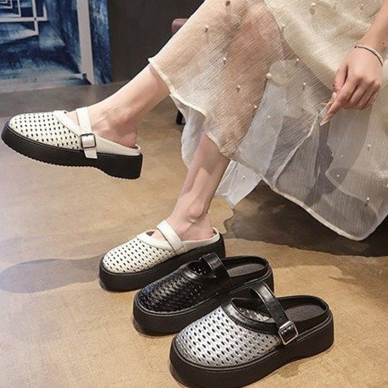 Damen Atmungsaktive Clogs mit verstellbarem Riemen EB