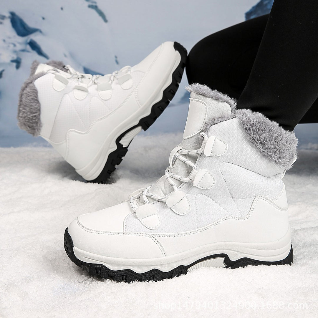 Damen Warme Winterstiefel mit isolierendem Fleece und rutschfester Sohle EB