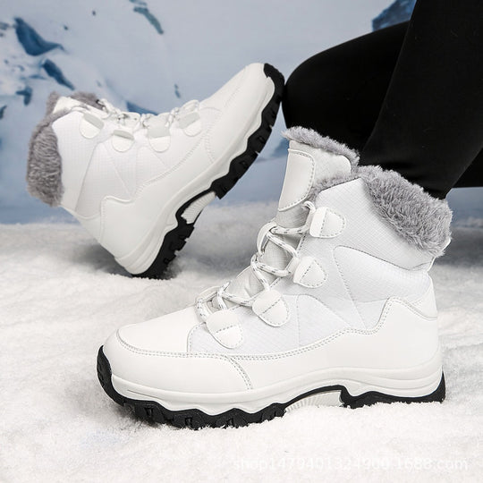 Damen Warme Winterstiefel mit isolierendem Fleece und rutschfester Sohle EB