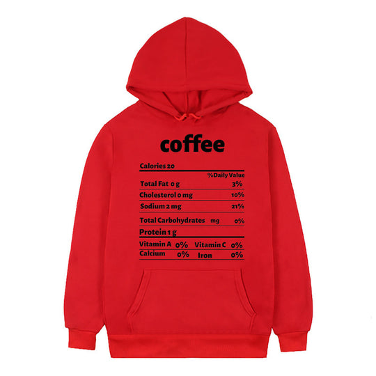 Damen Kapuzenpullover mit kreativem Nährwertdesign EB