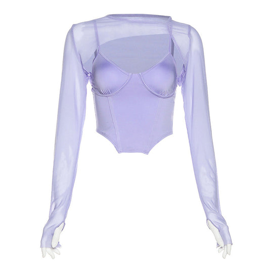 Damen Sportliches und elegantes Oberteil mit langem Arm EB