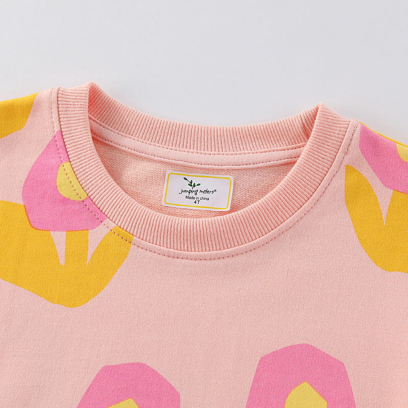 Mädchen Sweatshirt mit floralen Mustern EB