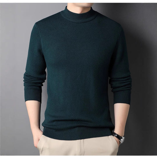 Herren Feinstrickpullover mit Rollkragen und soften Materialien EB