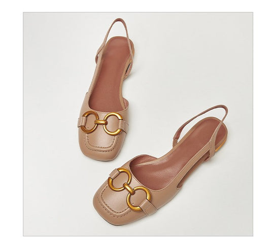 Damen Slingback-Ballerinas mit elegantem Schnallen-Detail und modischem Fußbett EB