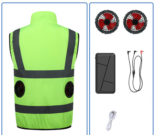 Unisex nan Zwölf-Volt Ersatzlüfter-Doppelset mit Y-Verbindungskabel für Kühljacke R&B