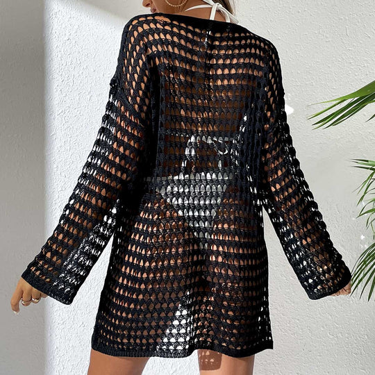 Damen schmeichelndes Stricktop mit weitem Schnitt EB