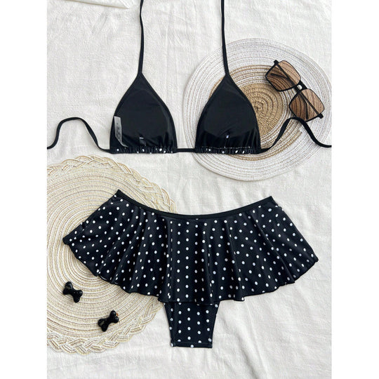 Damen Bikiniset mit Rüschen EB