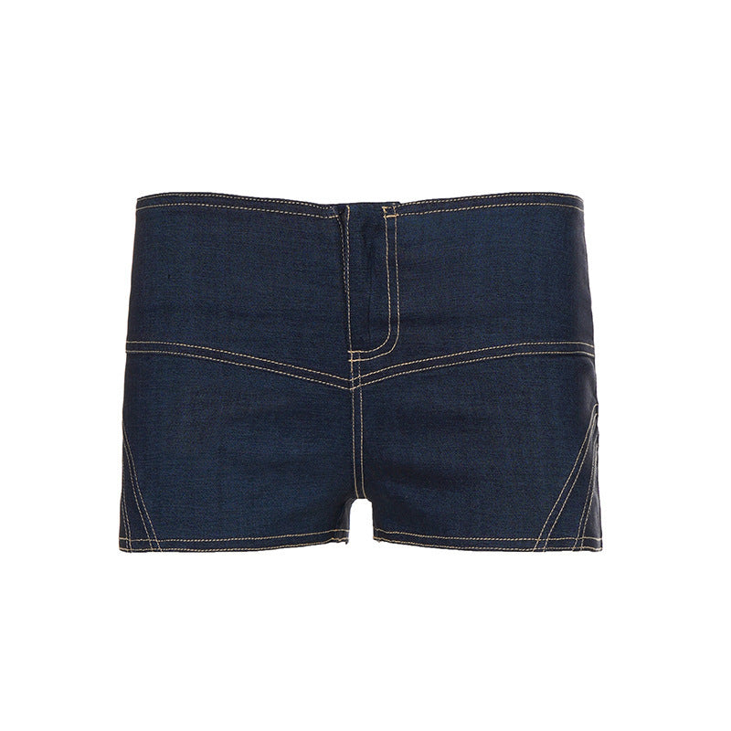Damen Denim-Shorts mit hohem Bund und stylischem Schnitt EB