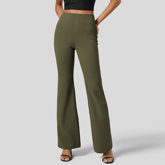 Damen Elegante und bequeme hoch geschnittene Hose EB