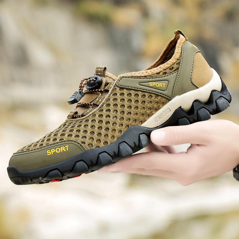 Damen Atmungsaktive und rutschfeste Sportschuhe mit elastischem Schnellschnürsystem EB