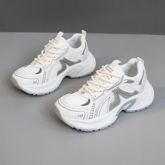 Damen Hochwertige Sport Schnürschuhe mit Atmungsaktivem Mesh und Dämpfungssystem EB
