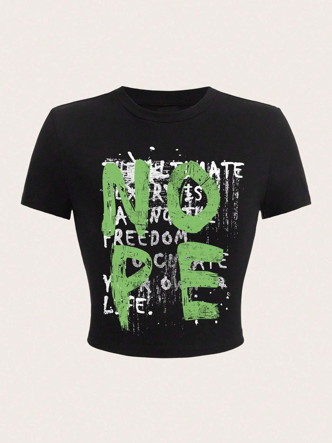 Damen T-Shirt mit funkelndem Discokugel-Motiv und zeitgemäßem Schleifendetail EB