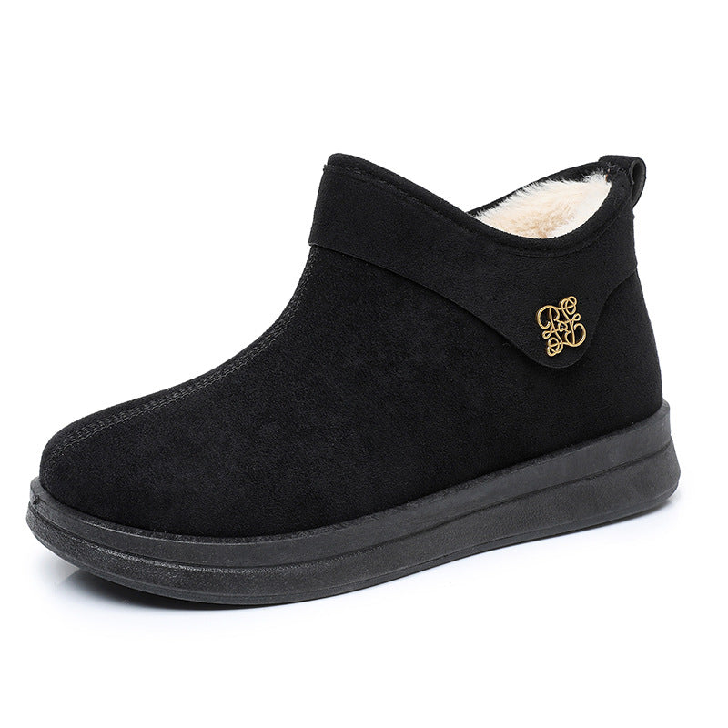 Damen Warmgefütterte Ankle Boots mit rutschfester Sohle EB