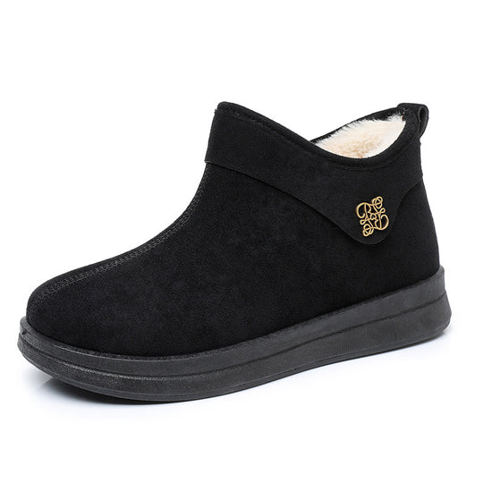 Damen Warmgefütterte Ankle Boots mit rutschfester Sohle EB