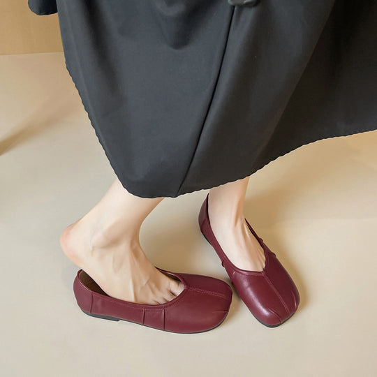 Damen Ballerinas mit einzigartigem Faltendesign EB