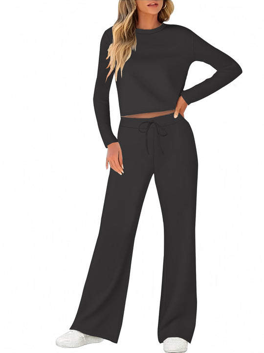 Damen Bequemes Lounge-Set mit weitem Schnitt und langem Arm EB