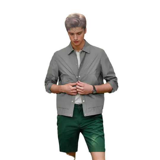 Herren leichte Sommerjacke mit innovativen Details EB