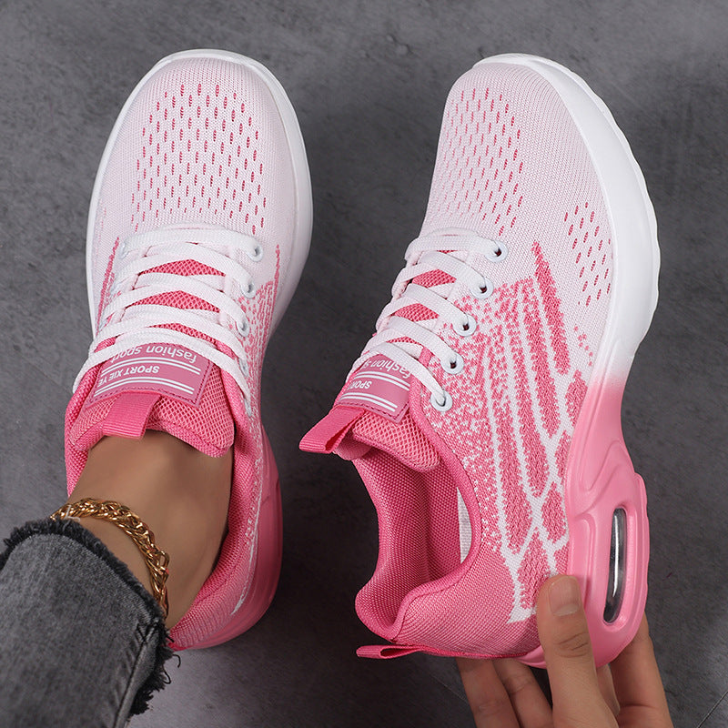 Damen Sportliche Sneaker mit atmungsaktiver Obermaterialstruktur und dämpfender Sohle EB