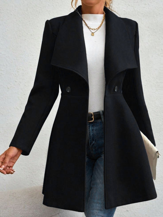 Damen Trendige Finelapel-Manteljacke EB