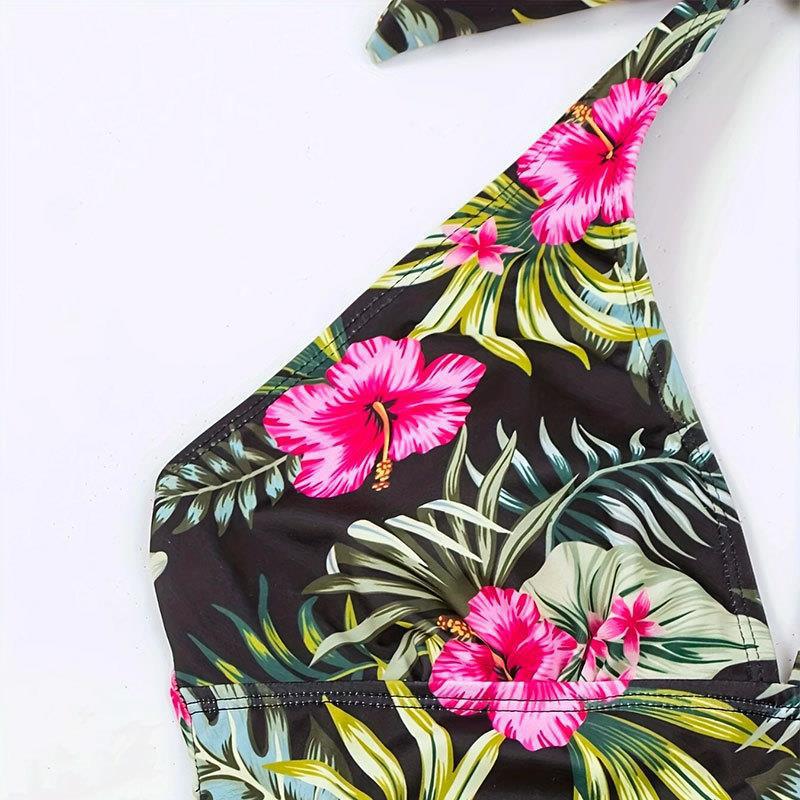 Damen Tankini-Set mit floralem Oberteil und klassischem Höschen EB