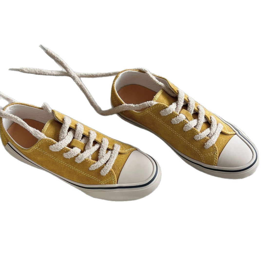 Damen Freizeit-Sneaker mit weichem Veloursleder und dicker Schnürung EB