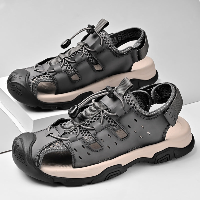 Herren Atmungsaktive Outdoor-Sandalen mit rutschfester Sohle EB