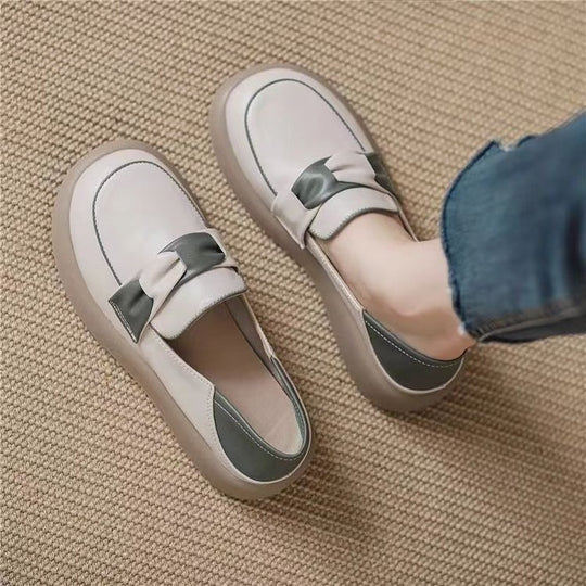 Damen Mokassin-Sneaker mit dekorativem Schleifen-Element und bequemem Fußbett EB
