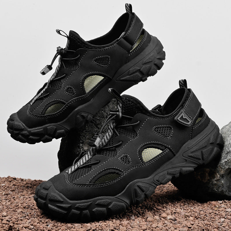 Damen Atmungsaktive Sport-Sandalen mit Anti-Rutsch-Sohle und Verstellbarem Schnellschnürsystem EB