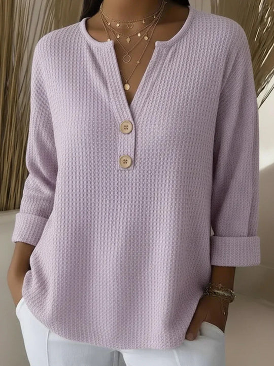EB | Top Aus Denim Waffelstoff