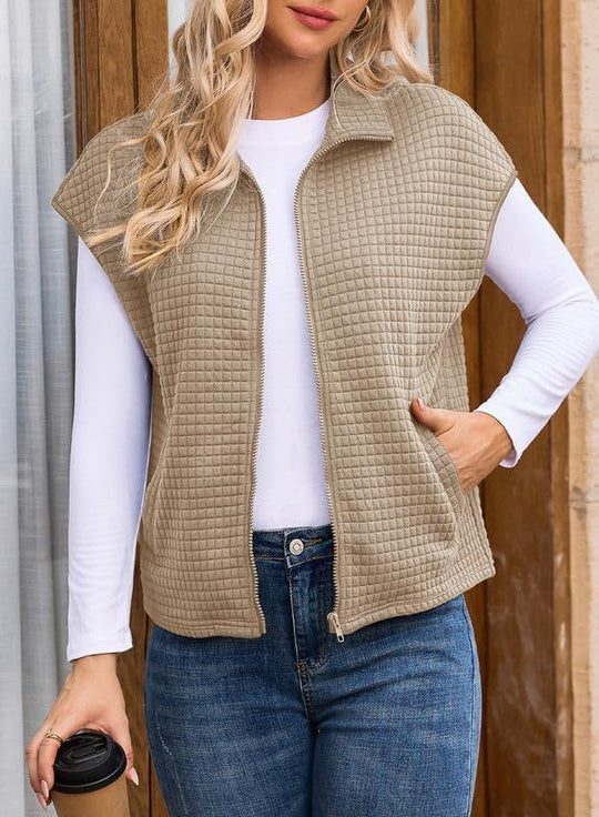 Damen Quilted Weste mit komfortabler Passform EB