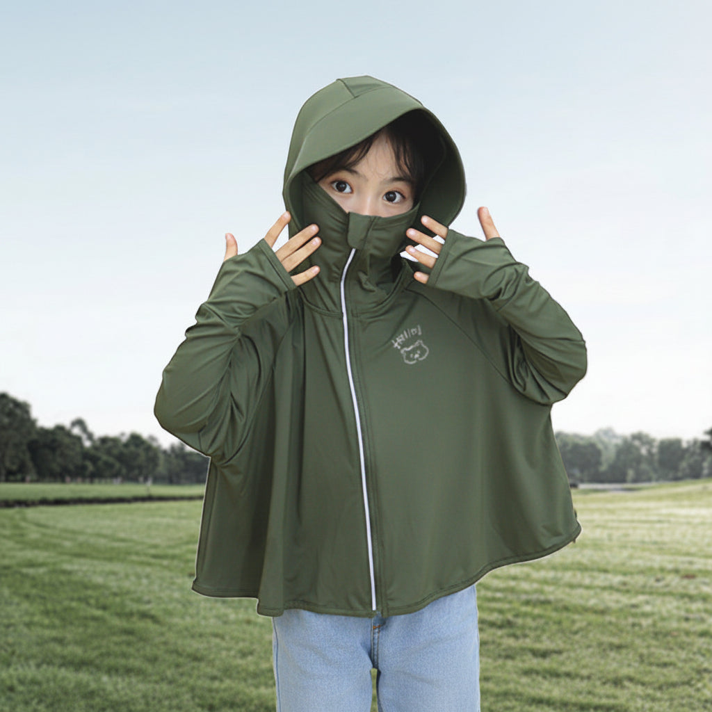Damen UV-Schutzjacke mit Kapuze und atmungsaktivem Design EB