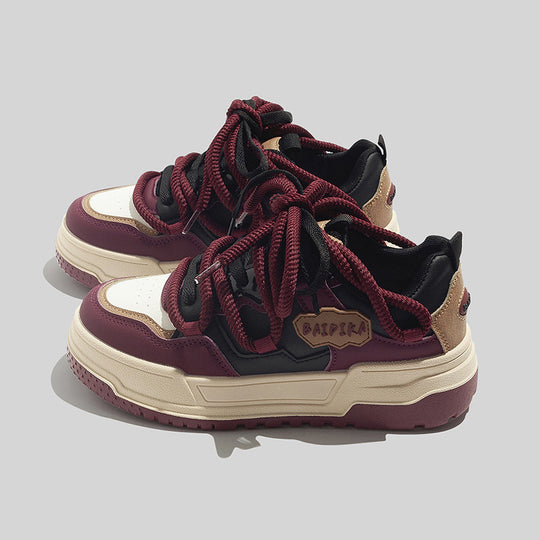 Damen Hochwertige Sneakers im Retro-Look mit bequemem Schnürsystem EB