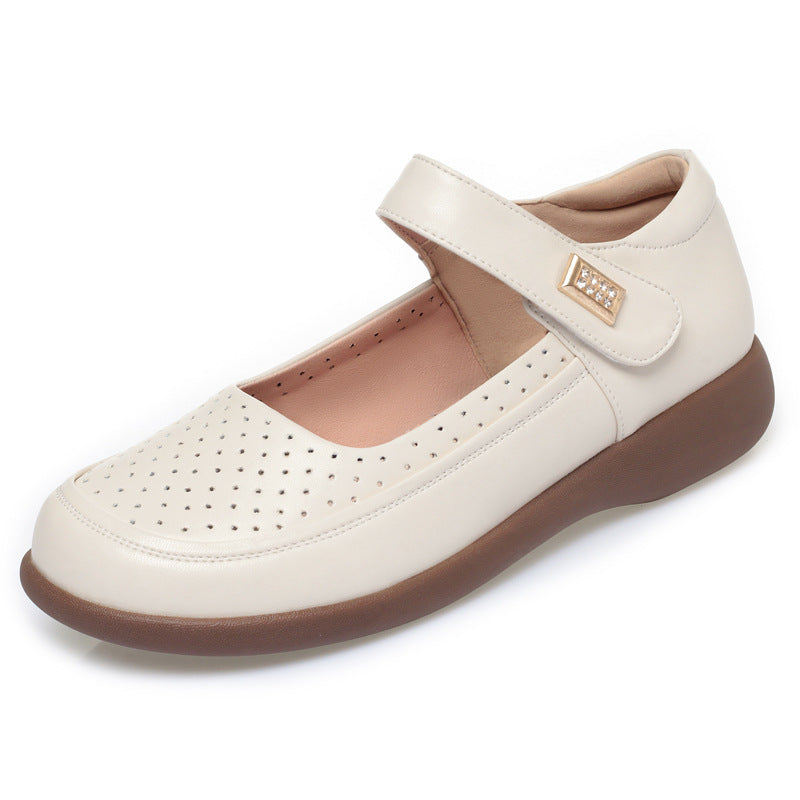 Damen Komfortable Mary Jane Ballerinas mit elegantem Verzierungsdetail EB