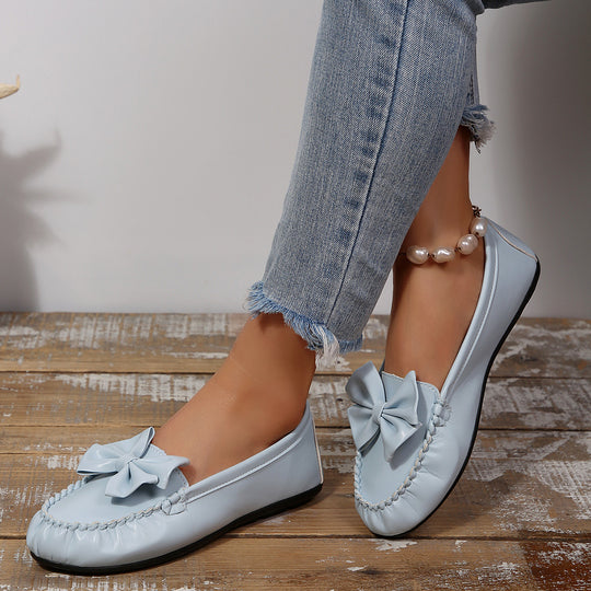Damen Mokassins mit dekorativem Schleifen-Detail EB