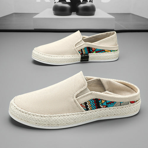 Damen modische und bequeme Slip-On Espadrilles mit farbenfrohen Akzenten EB