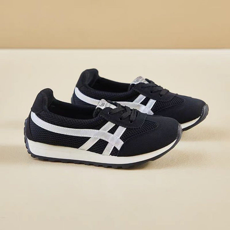Damen Sportliche Sneakers im Retro-Stil mit atmungsaktivem Mesh-Obermaterial EB