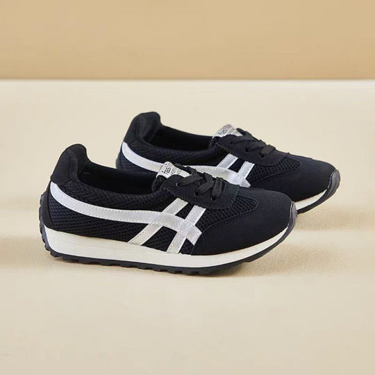 Damen Sportliche Sneakers im Retro-Stil mit atmungsaktivem Mesh-Obermaterial EB