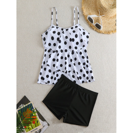 Damen Tankini mit gepolstertem Oberteil und sportlichem Höschen EB