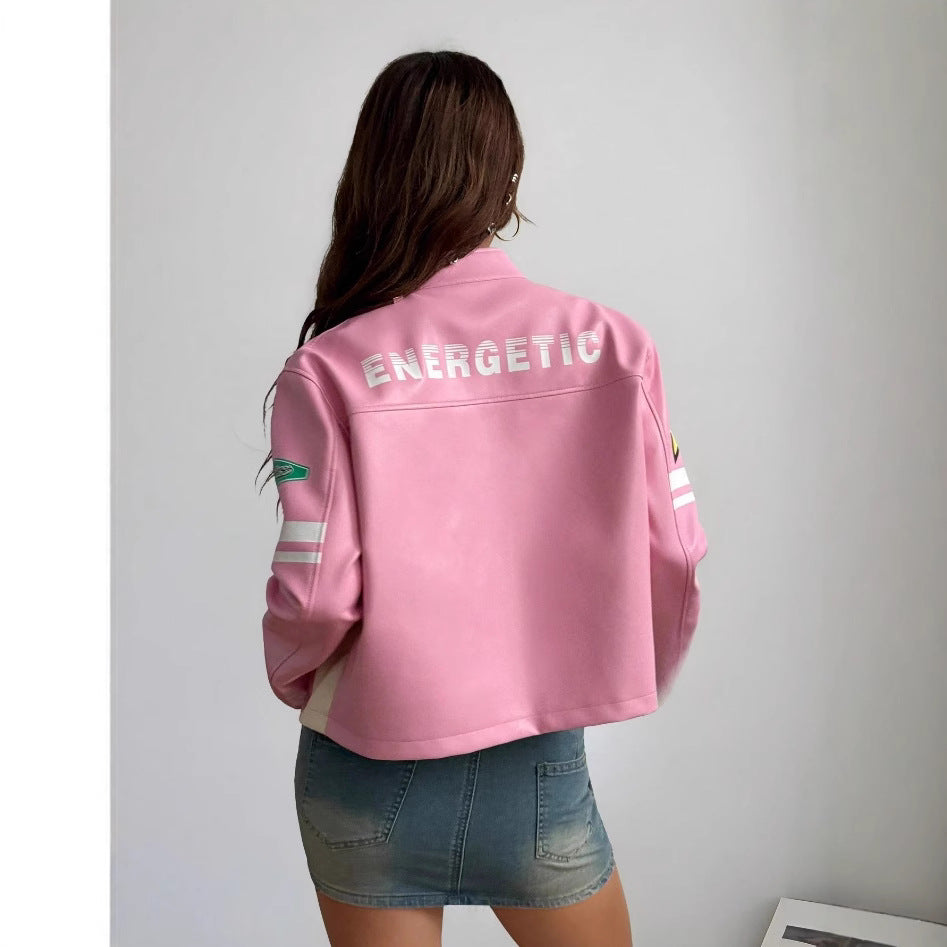 Damen Sportliche Kurzjacke mit detailreichen Applikationen EB