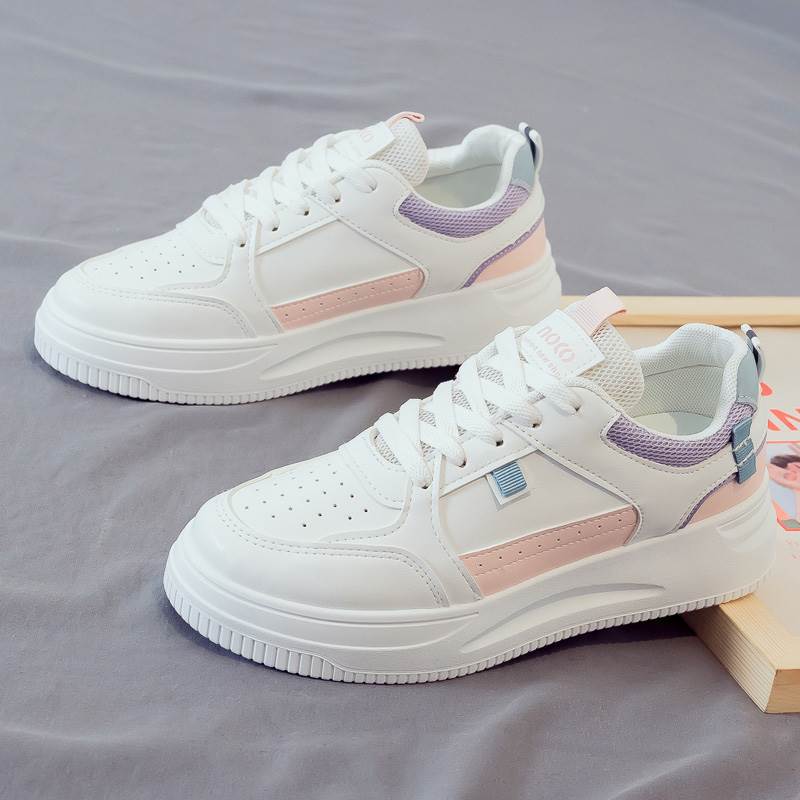 Damen Sportliche Sneaker mit modischem Design und dicker Laufsohle EB