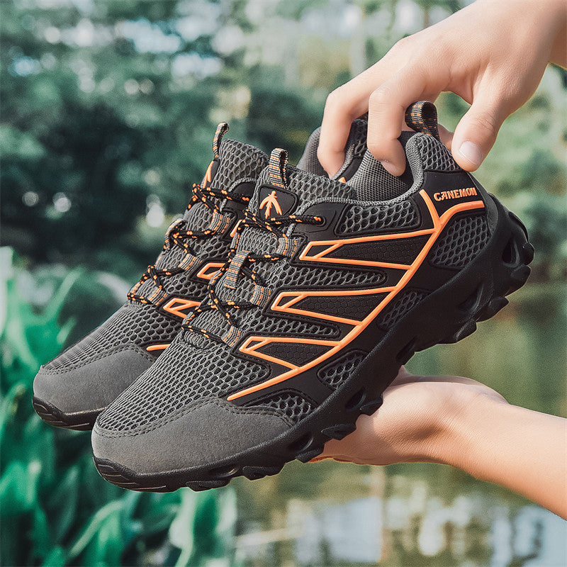 Damen Sportliche Outdoor-Sneaker mit atmungsaktiver Mesh-Oberfläche und rutschfester Sohle EB