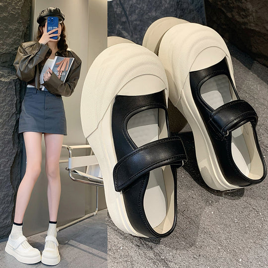 Damen Komfortable Slip-On Sneaker mit praktischem Klettverschluss EB