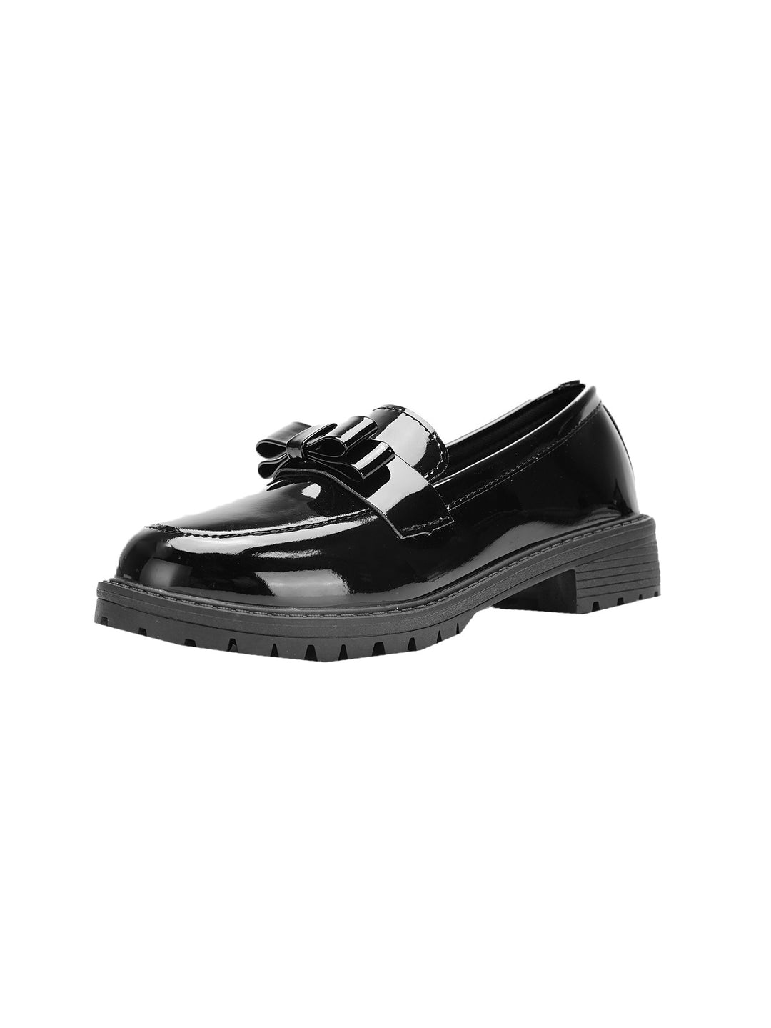 Damen Modische Loafers mit dekorativem Schleifchen EB