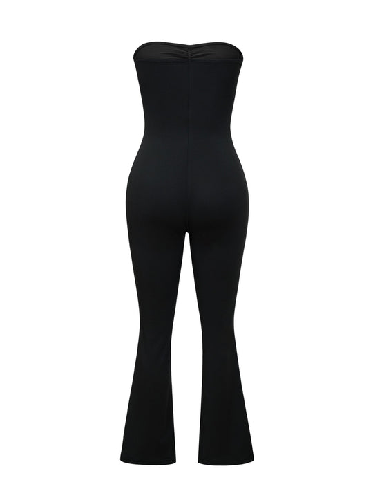 Damen Bustier-Overall mit Flared-Beinen EB