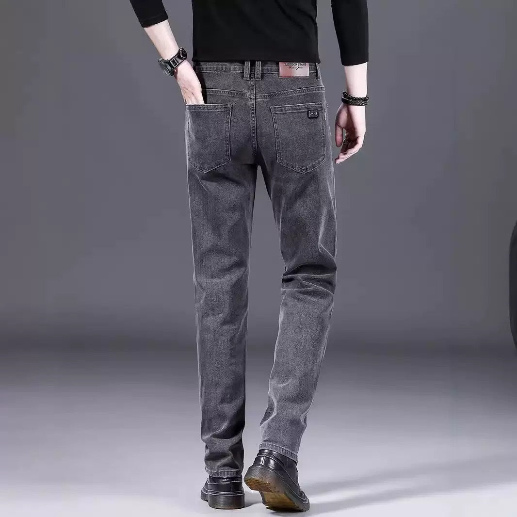 Herren modische Slim-Fit Jeans aus weichem Denim EB