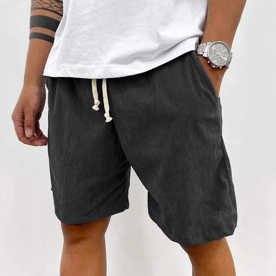 EB | Herren Casual Kordelzug Cord Shorts