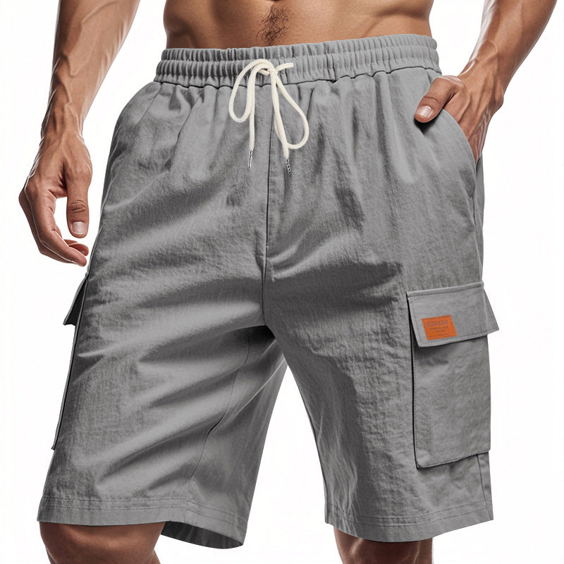 Herren Cargo-Shorts mit vielseitigen Taschen und elastischem Bund EB