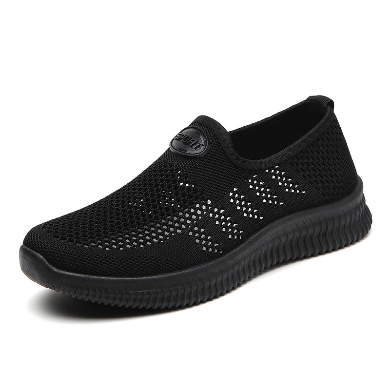 Damen Bequeme Slip-On Freizeitschuhe mit atmungsaktivem Obermaterial EB