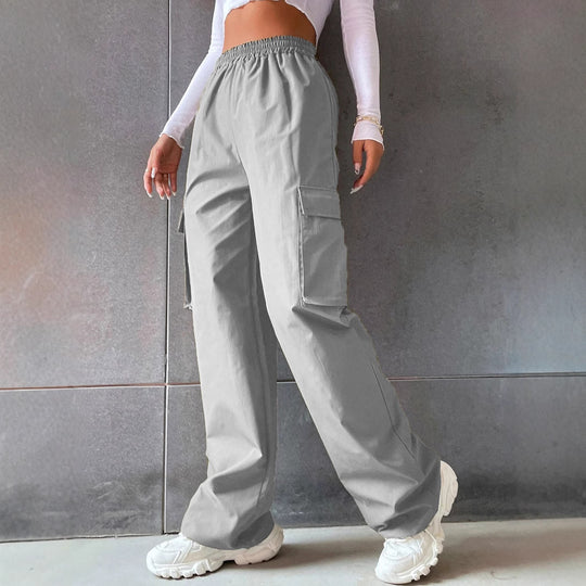 Damen Cargo-Hose mit elastischem Bund und praktischen Seitentaschen EB