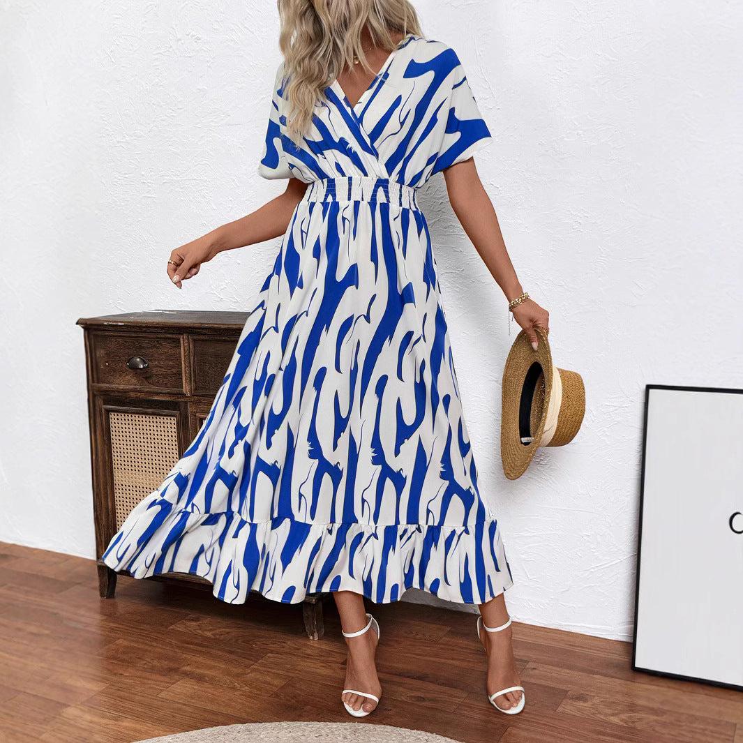 Damen Maxikleid mit fließendem Schnitt EB